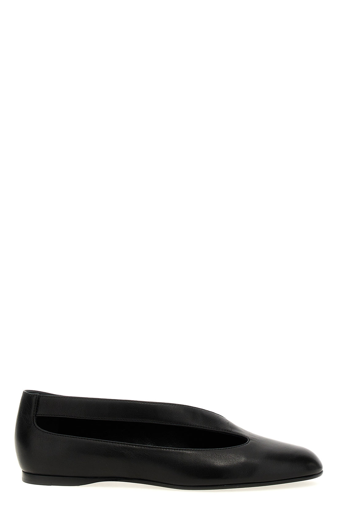 KHAITE 36 diana ballet flats in asymmetrical nappa leather