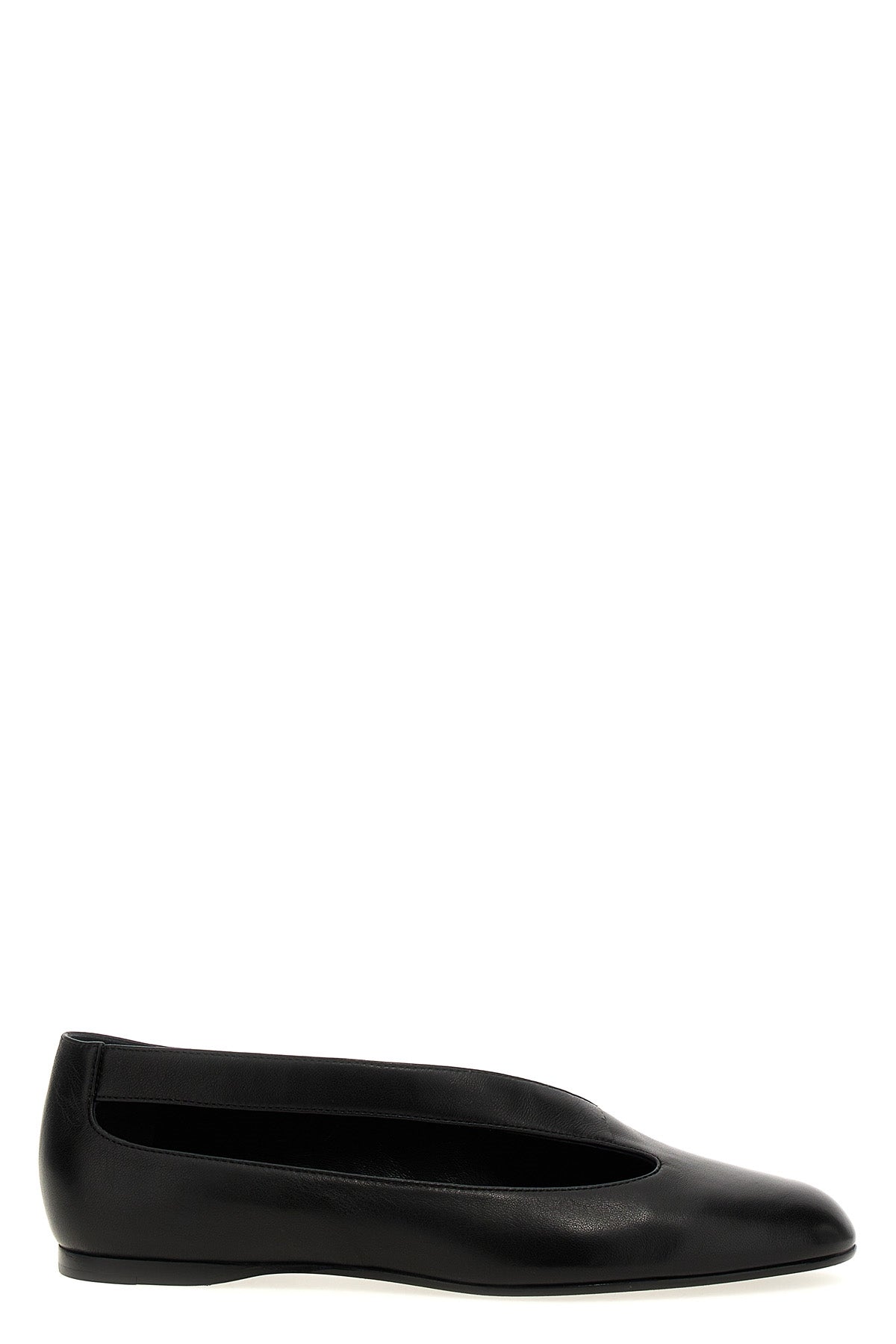 diana ballet flats in asymmetrical nappa leather