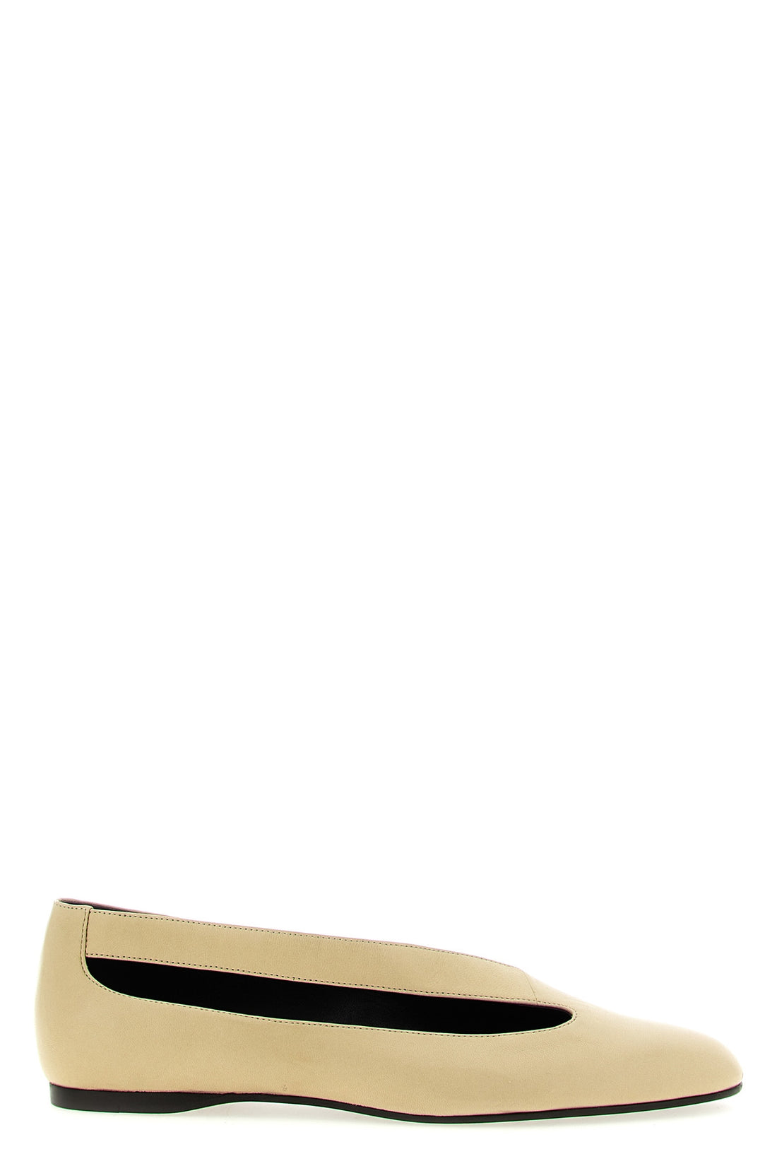 KHAITE 37.5 diana asymmetrical nappa ballet flats