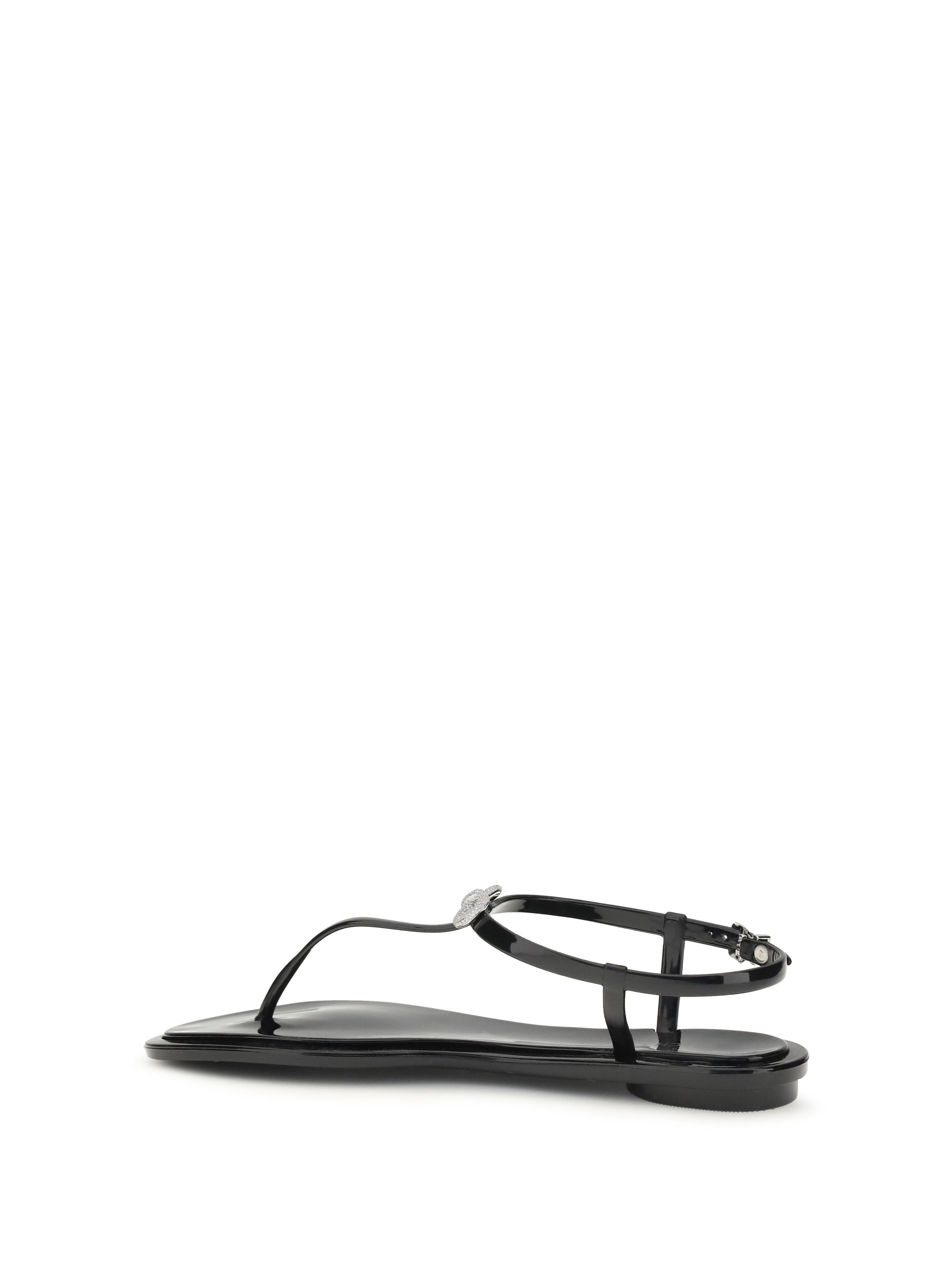 double bow sandals