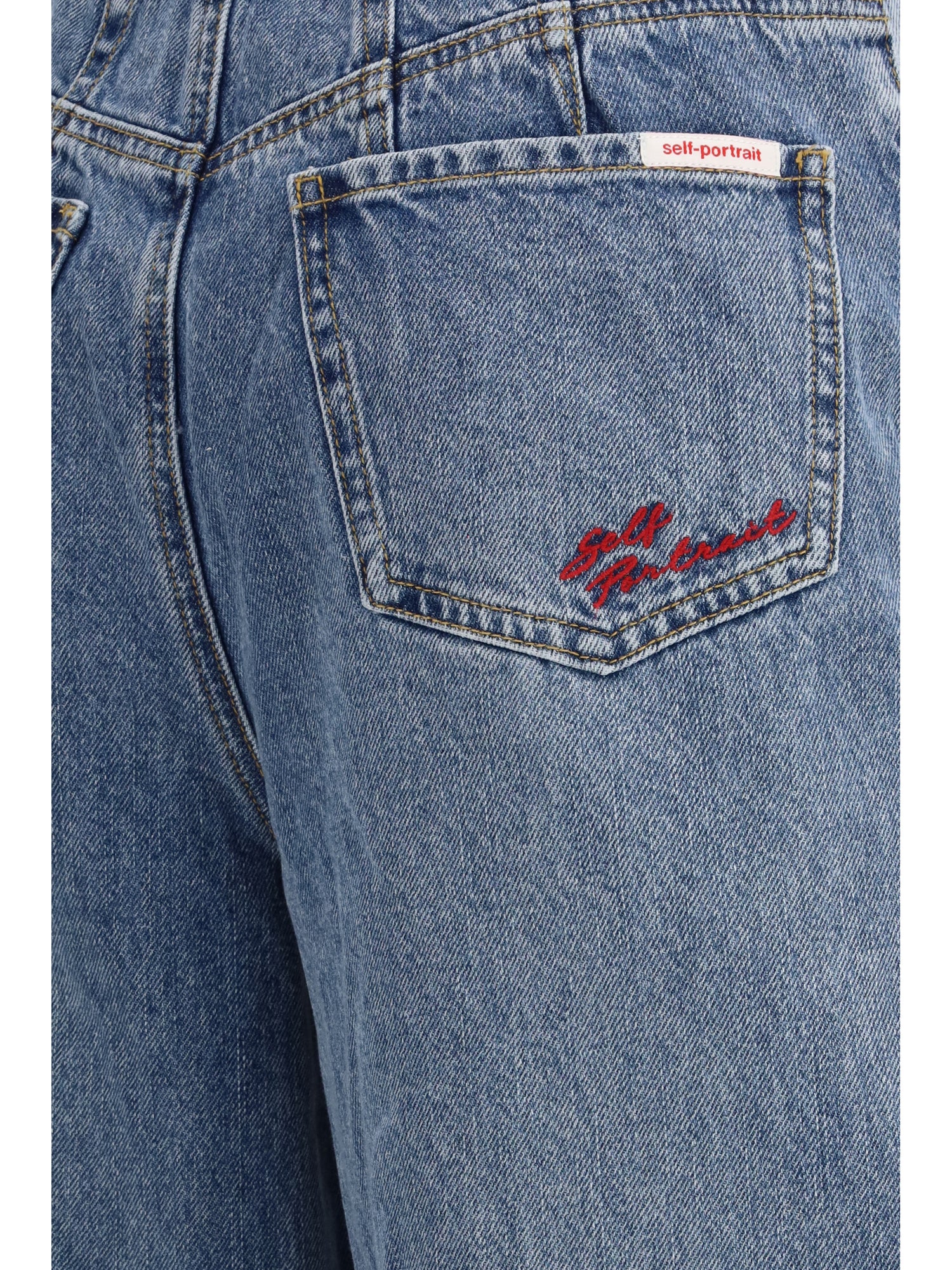 SELF-PORTRAIT 24 barrel leg jeans