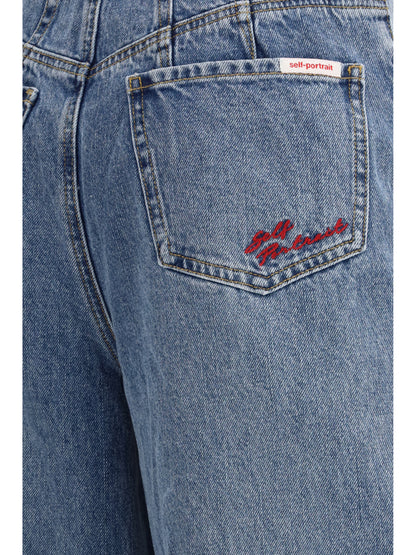 SELF-PORTRAIT 24 barrel leg jeans