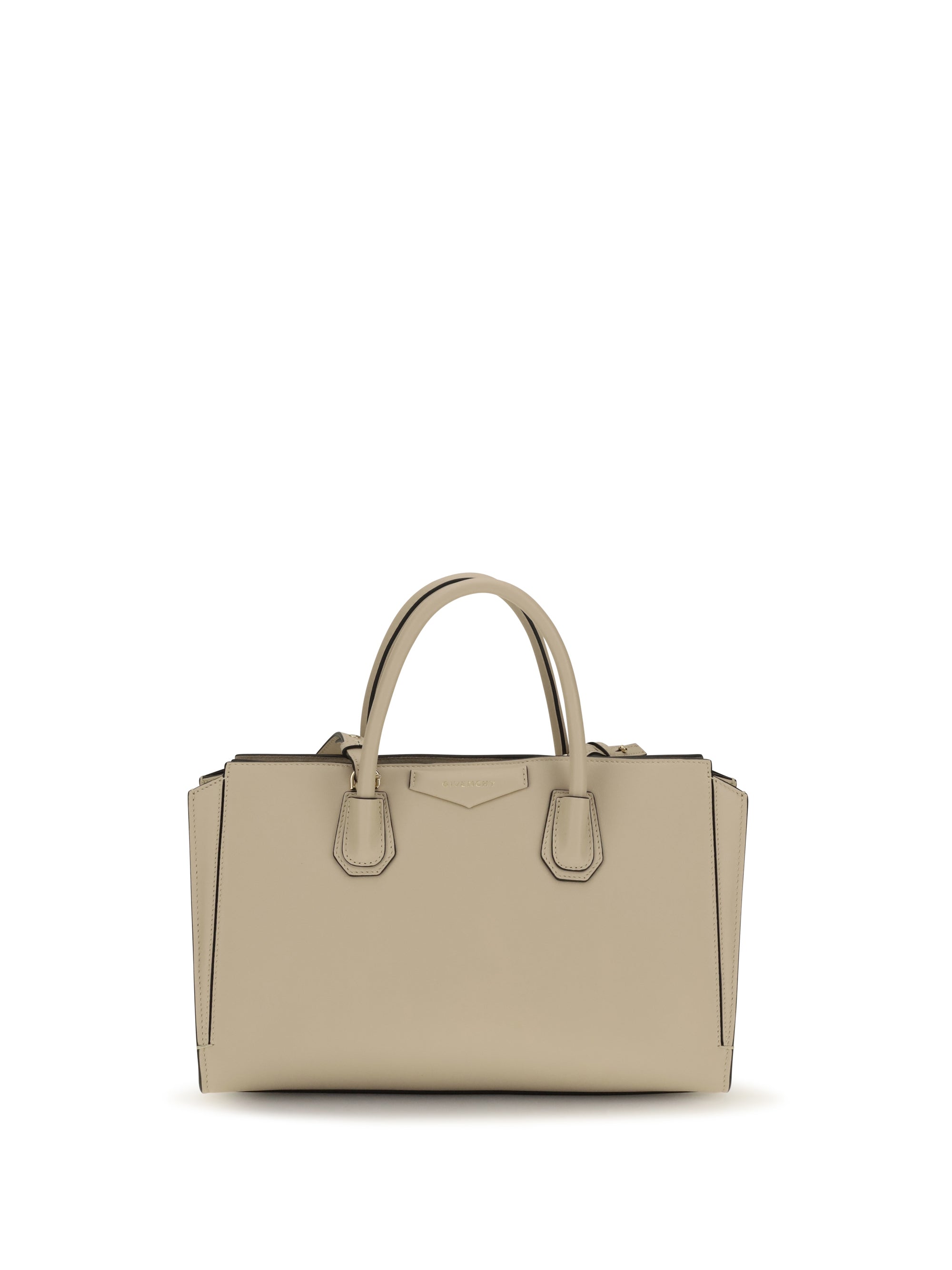 small antigona catchall glossy grained leather handbag