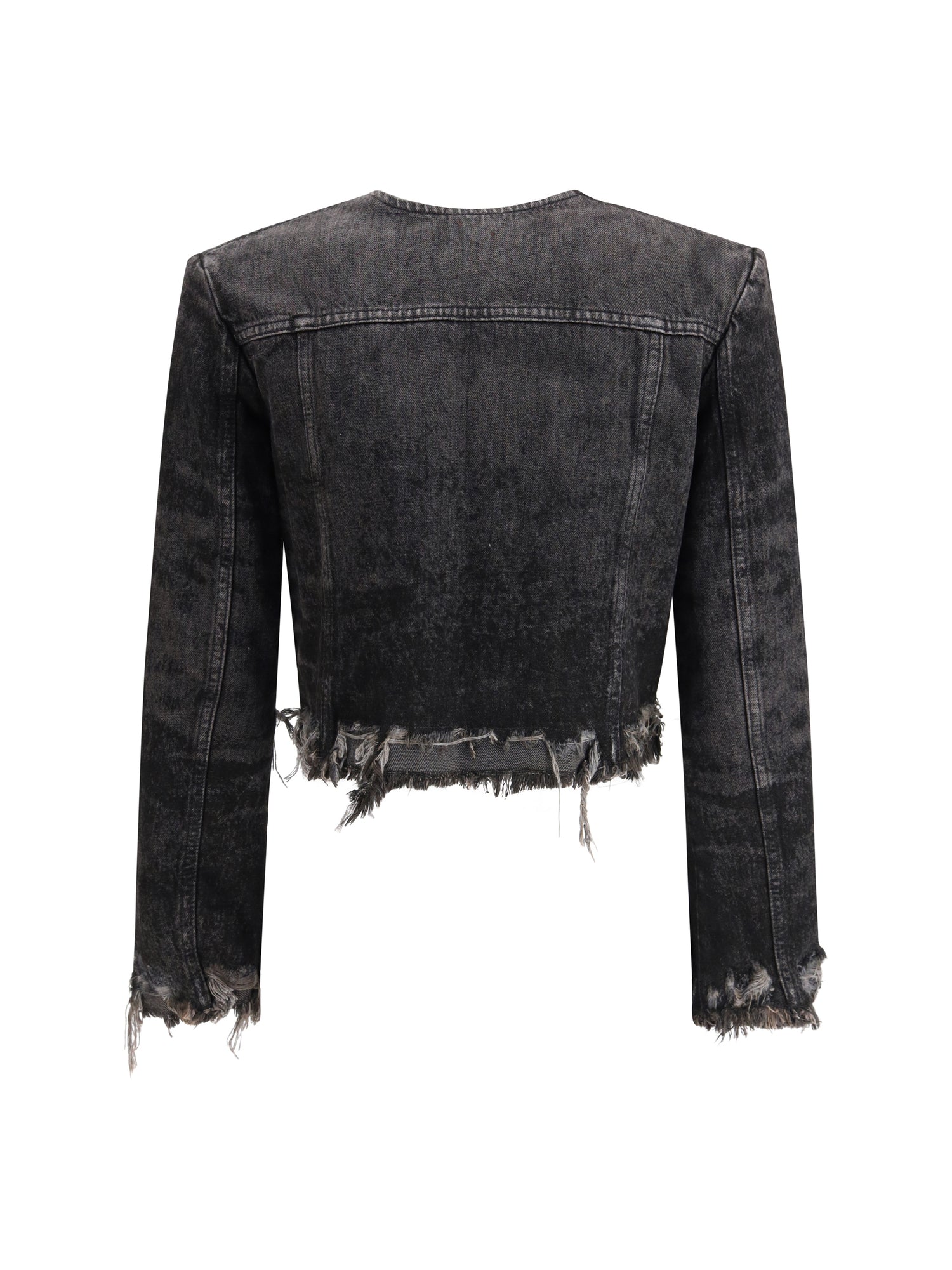 DIESEL M laser-engraved cotton-hemp denim jacket 