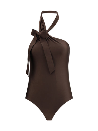 ZIMMERMANN 1 awaken tie neck one-piece bathing suit