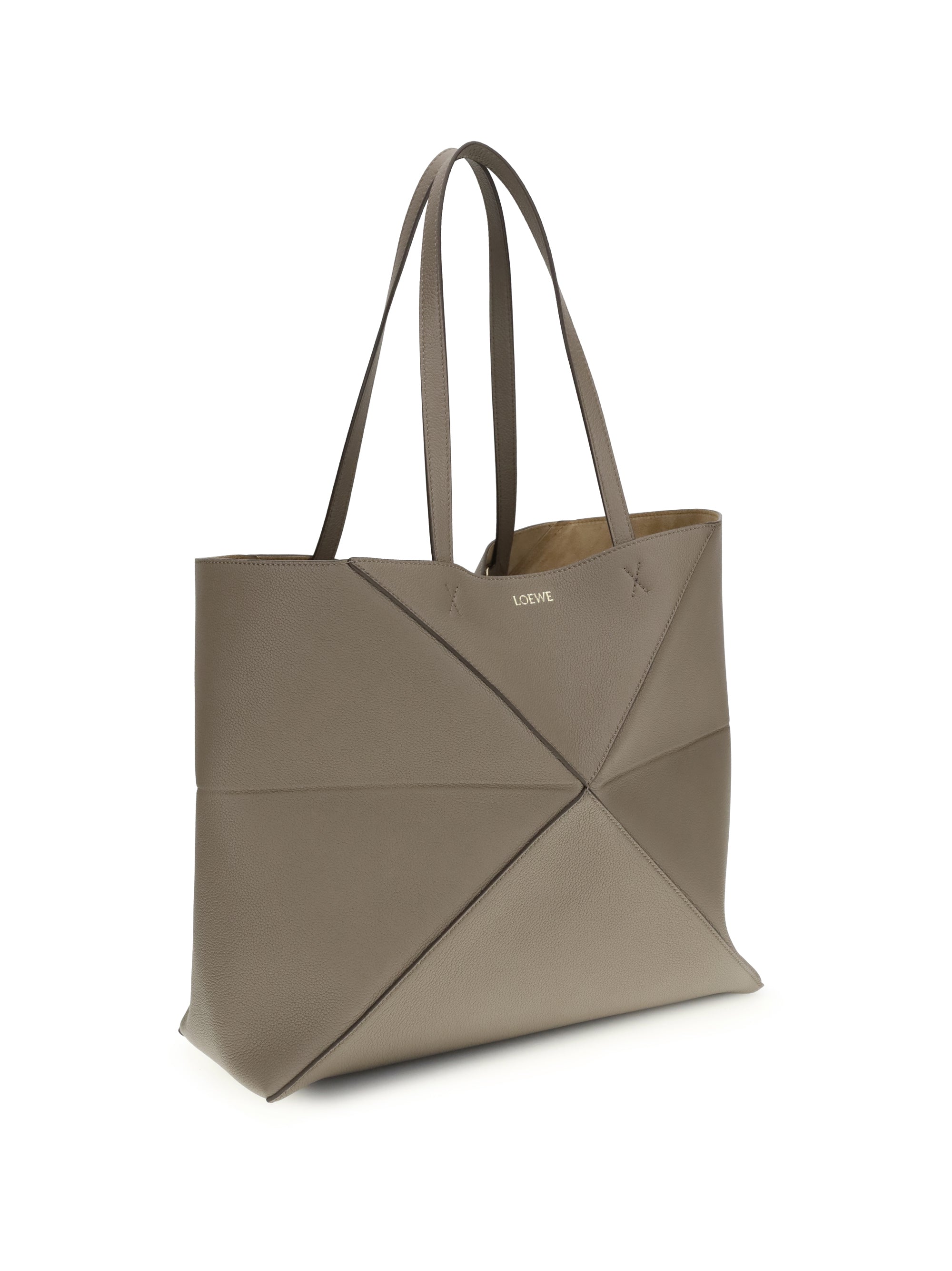 large horizontal puzzle fold tote