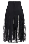 the dolce & gabbana skirt defines a flared silhouette through an alternating pan