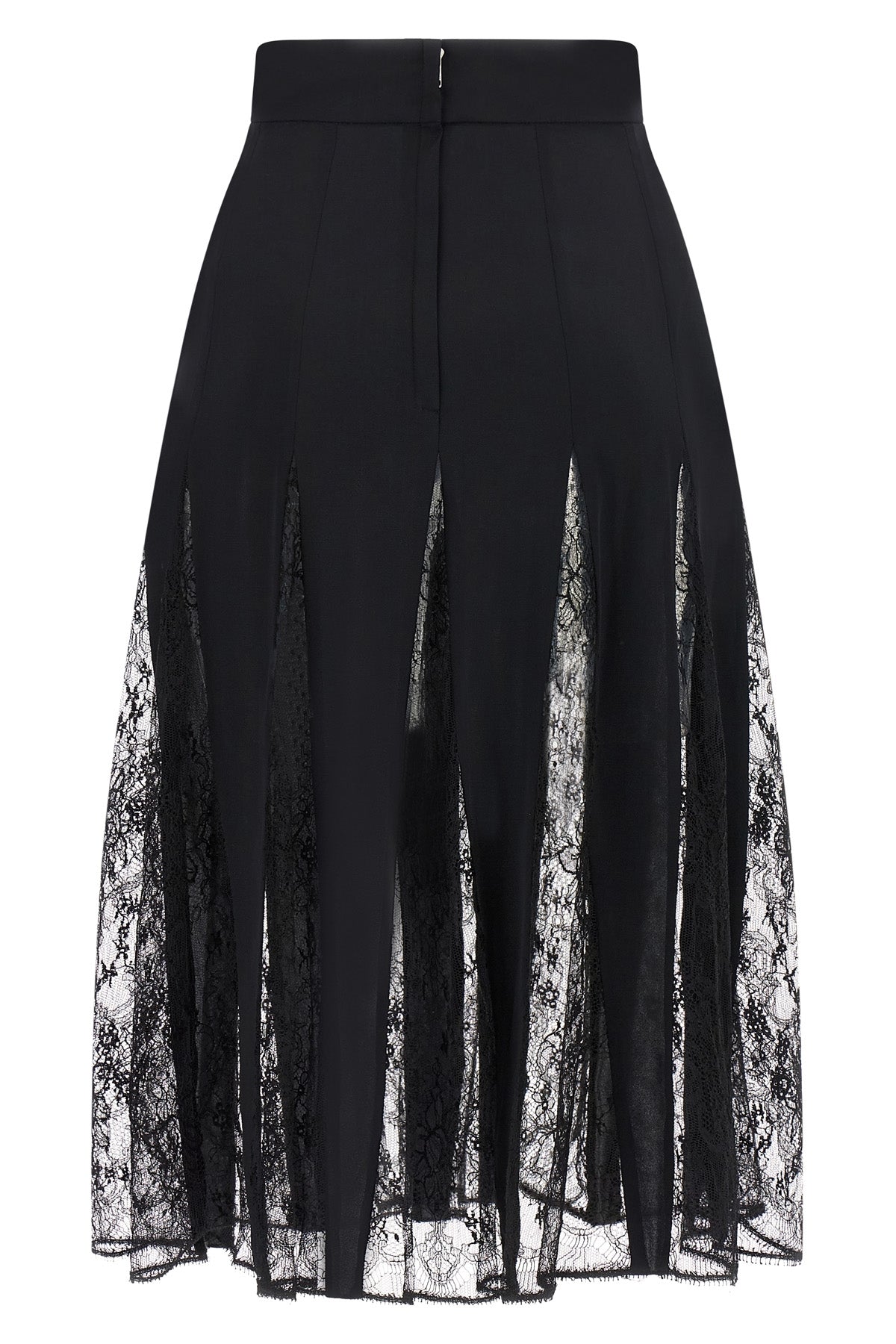 the dolce & gabbana skirt defines a flared silhouette through an alternating pan