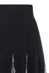 the dolce & gabbana skirt defines a flared silhouette through an alternating pan