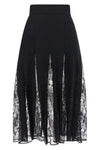 the dolce & gabbana skirt defines a flared silhouette through an alternating pan