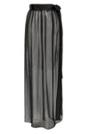 long silk chiffon skirt
