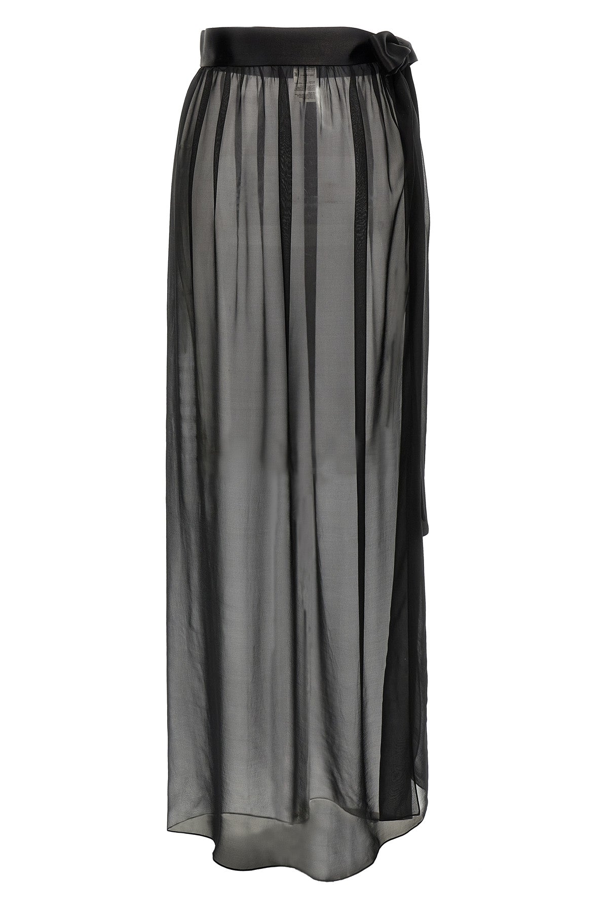 long silk chiffon skirt