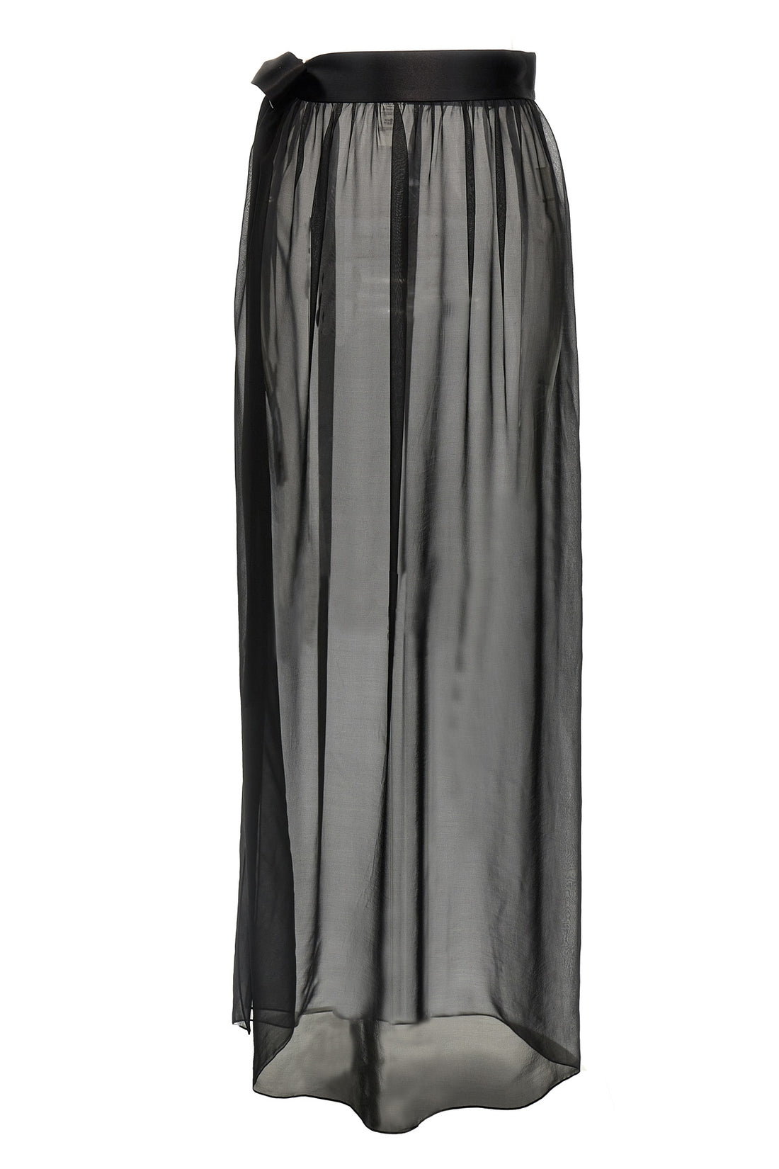 DOLCE &amp; GABBANA 44 long silk chiffon skirt