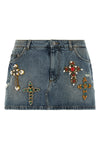the dolce&gabbana mini skirt redefines casual aesthetics through meticulous tail