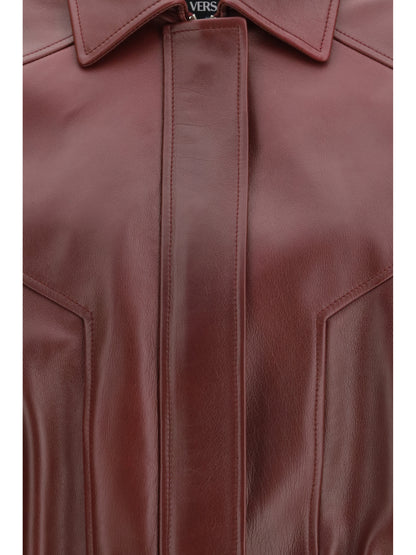 VERSACE 40 leather jacket 