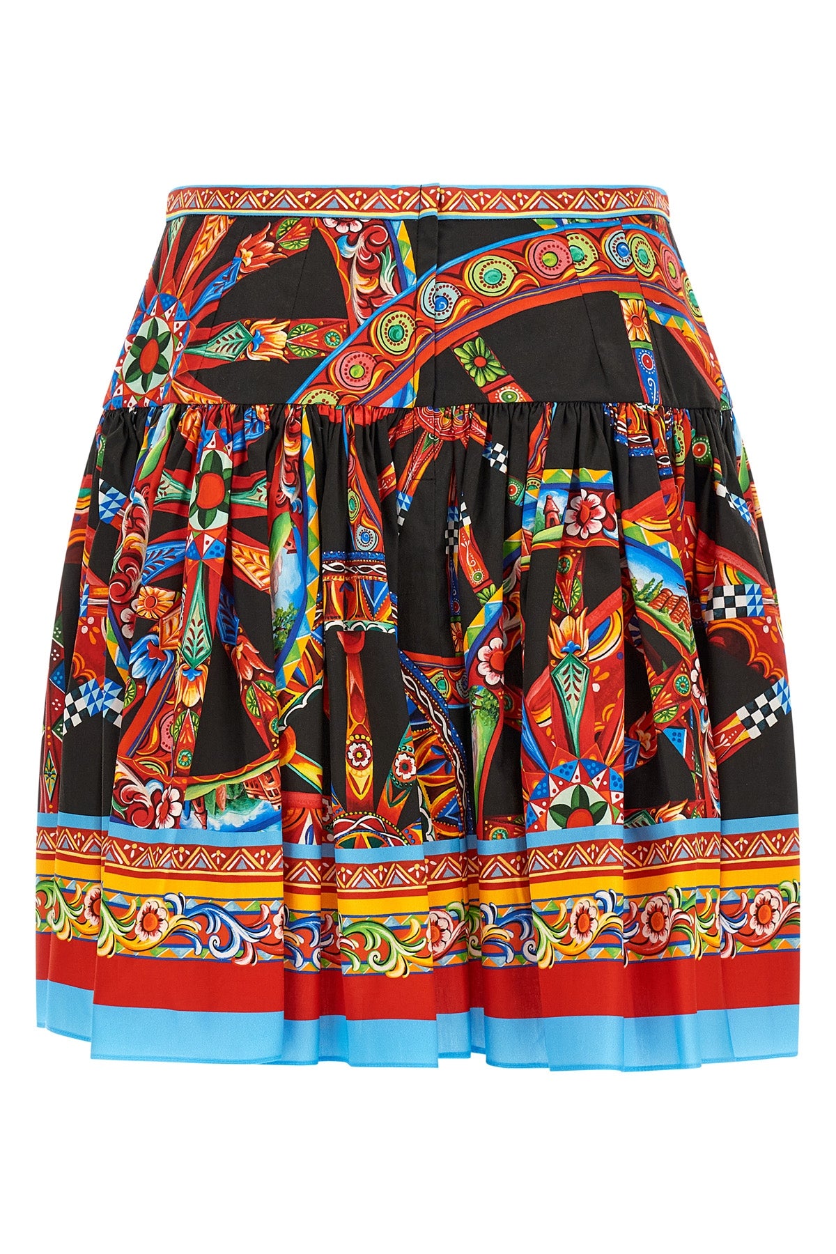 the dolce&gabbana mini skirt is made of fresh cotton poplin