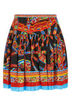 the dolce&gabbana mini skirt is made of fresh cotton poplin