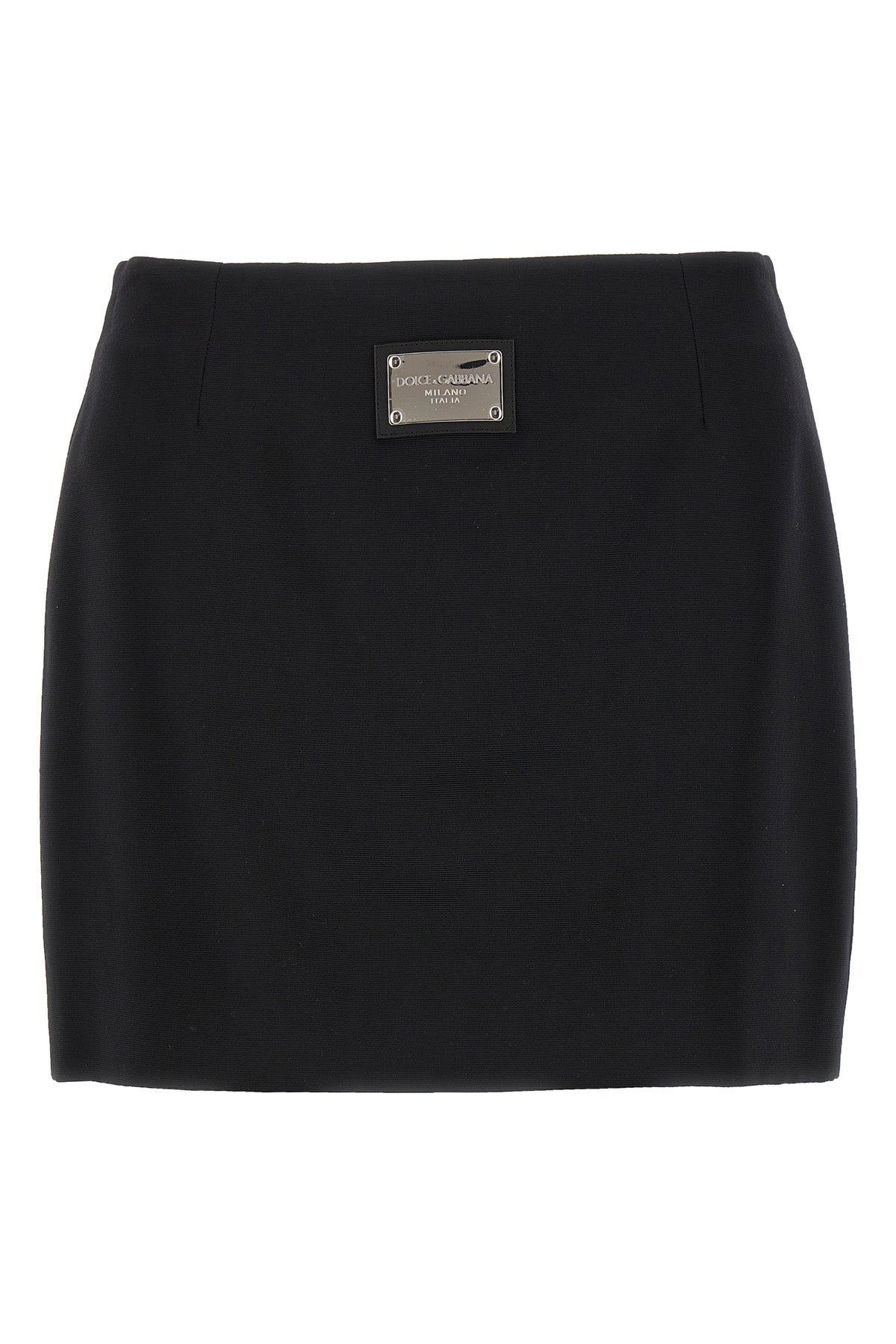 mini skirt from the black sicily collection in ottoman fabric