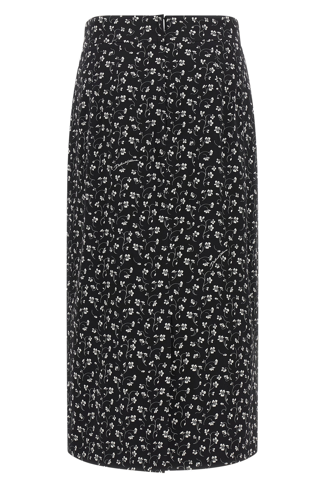 DOLCE &amp; GABBANA 38 the dolce&amp;gabbana silk blend midi skirt embodies timeless sartorial elegance