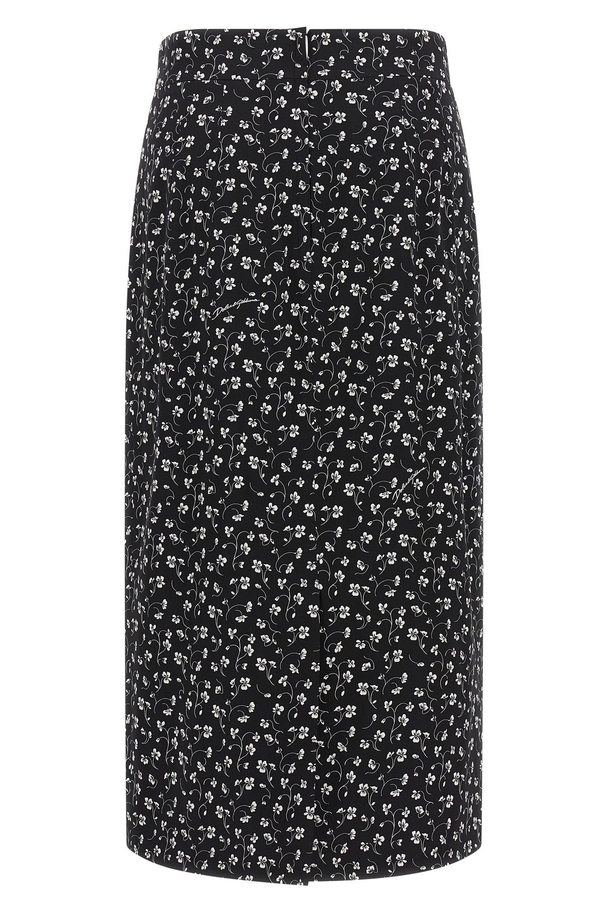 the dolce&gabbana silk blend midi skirt embodies timeless sartorial elegance