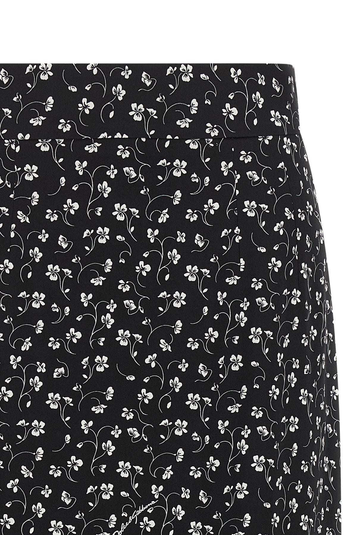 the dolce&gabbana silk blend midi skirt embodies timeless sartorial elegance