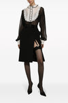 stretch wool pencil skirt