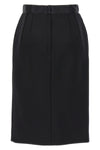 stretch wool pencil skirt