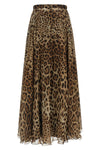 the long skirt by dolce & gabbana defines a fluid silhouette through the masterf