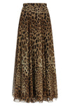 the long skirt by dolce & gabbana defines a fluid silhouette through the masterf
