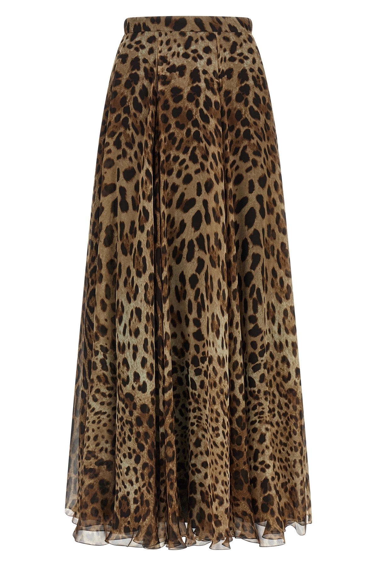 the long skirt by dolce & gabbana defines a fluid silhouette through the masterf
