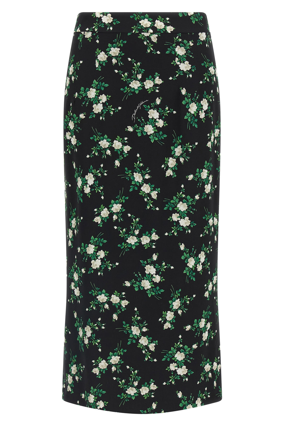 DOLCE &amp; GABBANA 38 fiorellini print silk midi skirt