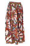 the dolce&gabbana midi skirt in fresh cotton poplin stands out for its iconic c