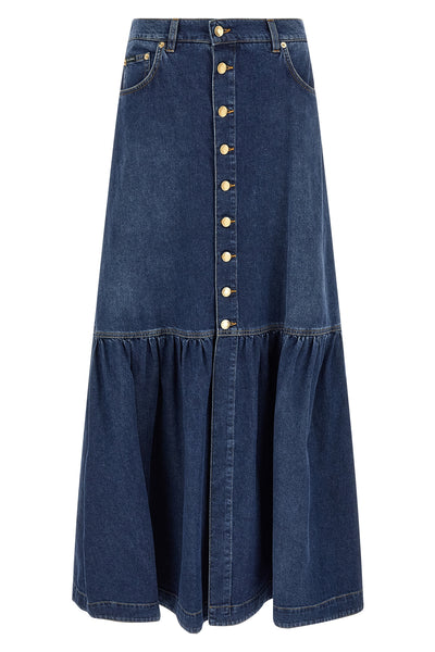 the dolce&gabbana skirt redefines casual codes through a precise sartorial const