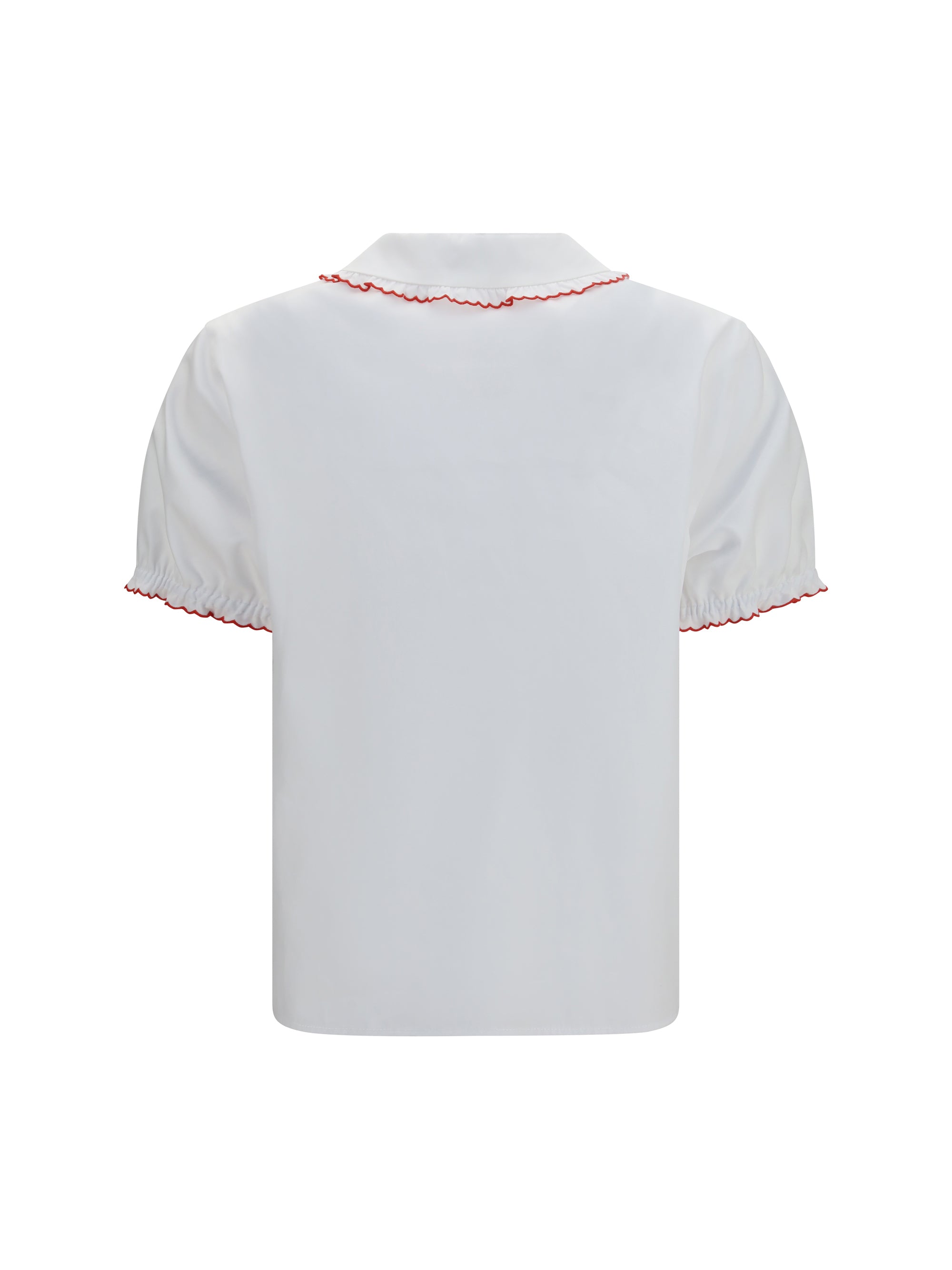 embroidered poplin shirt