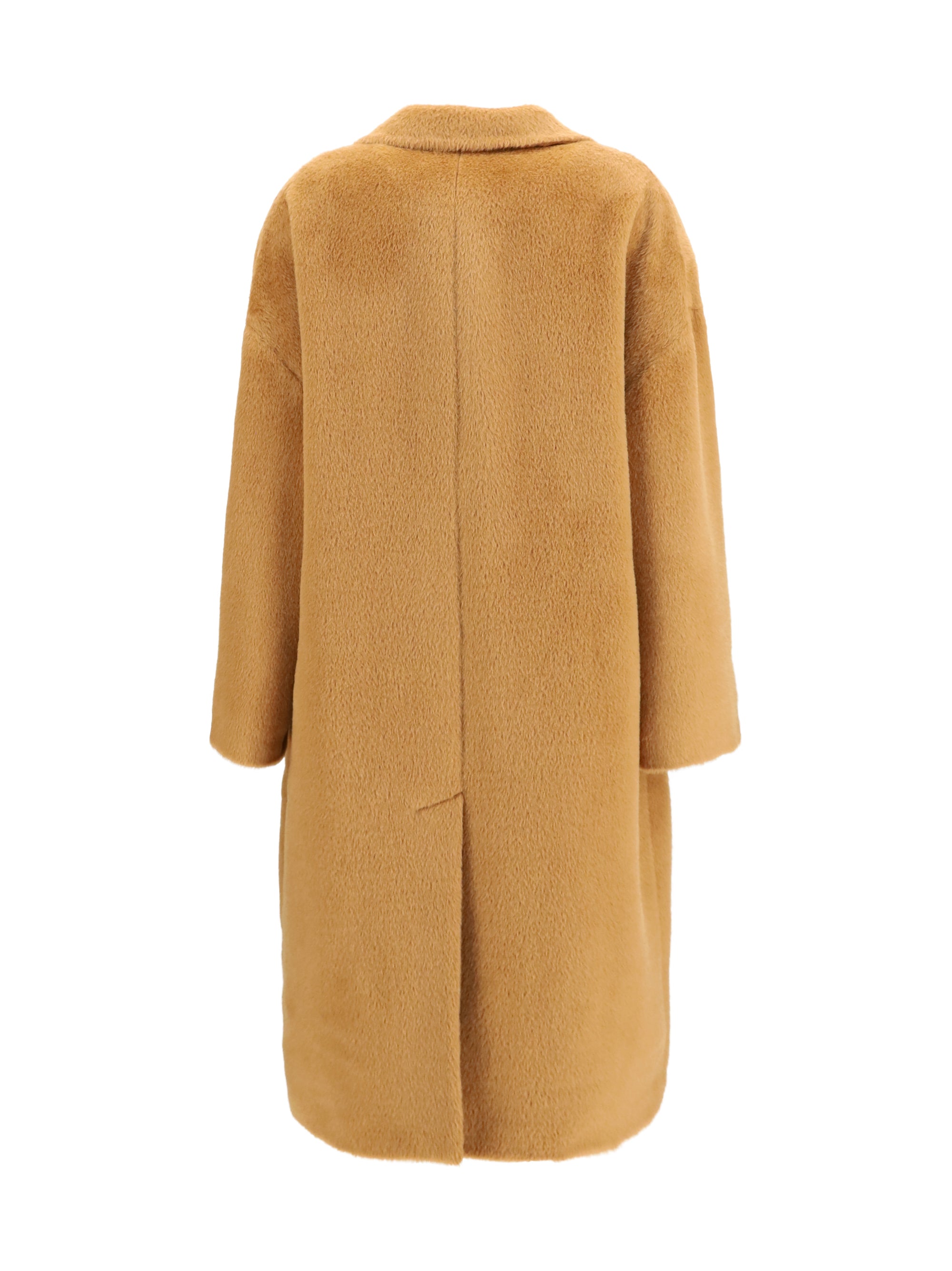 long alpaca and wool-blend coat