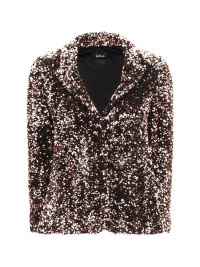 single-breasted jacket with sequins