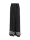 printed silk pants