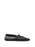 ALAIA 36 rhinestone mesh ballerinas