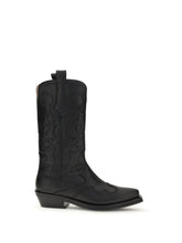 GANNI 36 embroidered western boots