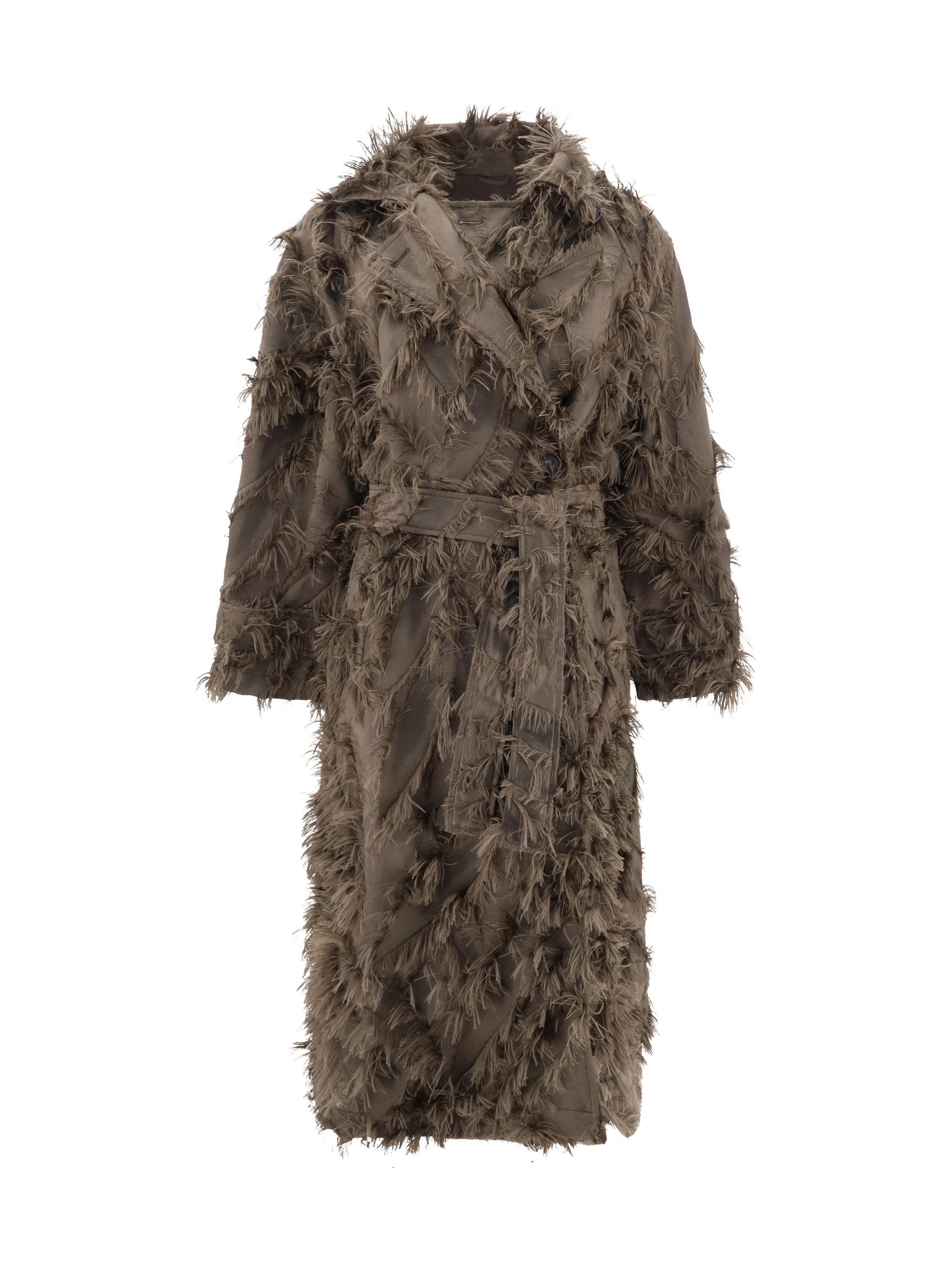 BRUNELLO CUCINELLI 40 coat with fur details
