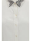 floral lace detail shirt