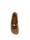pebble soft ballerinas in suede goatskin