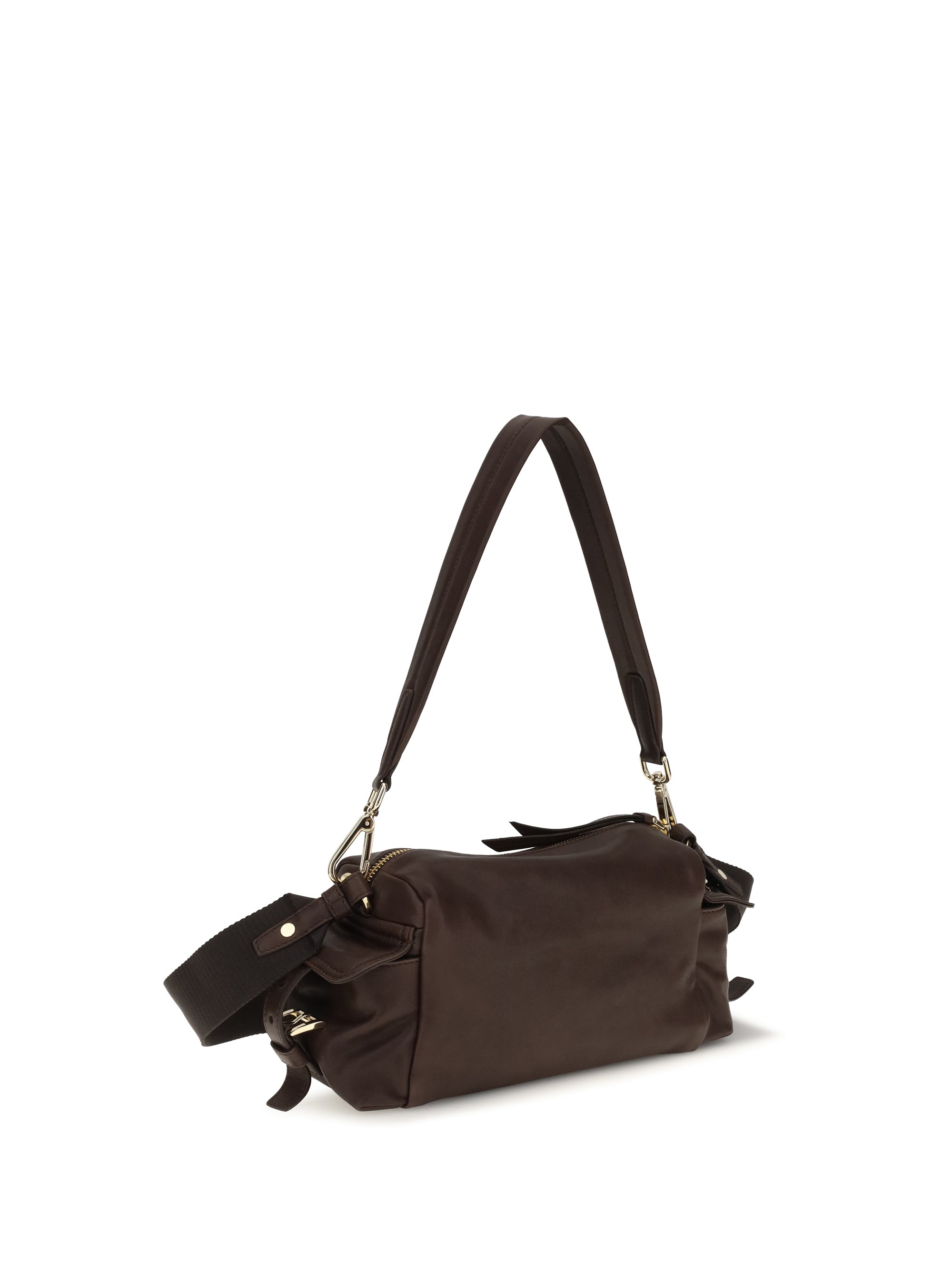 small explore shoulder bag in nappa leather