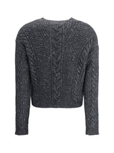MAX MARA STUDIO L cropped boxy sweater in alpaca