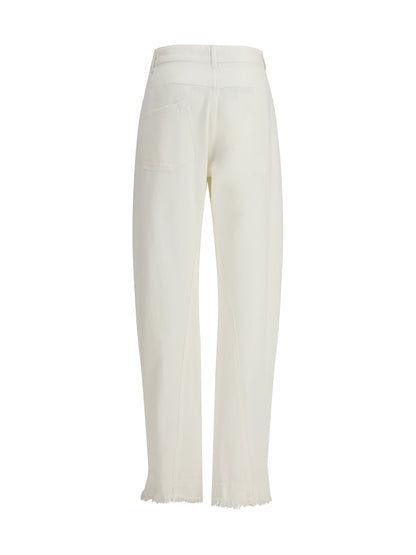 PHOEBE PHILO 38 arch jeans with raw edge hem