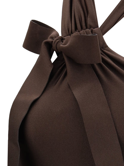 ZIMMERMANN 1 awaken tie neck one-piece bathing suit