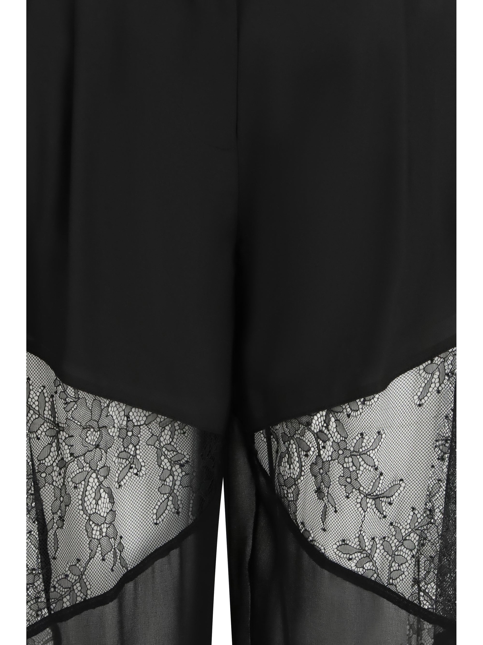 nacy pants with lace inserts