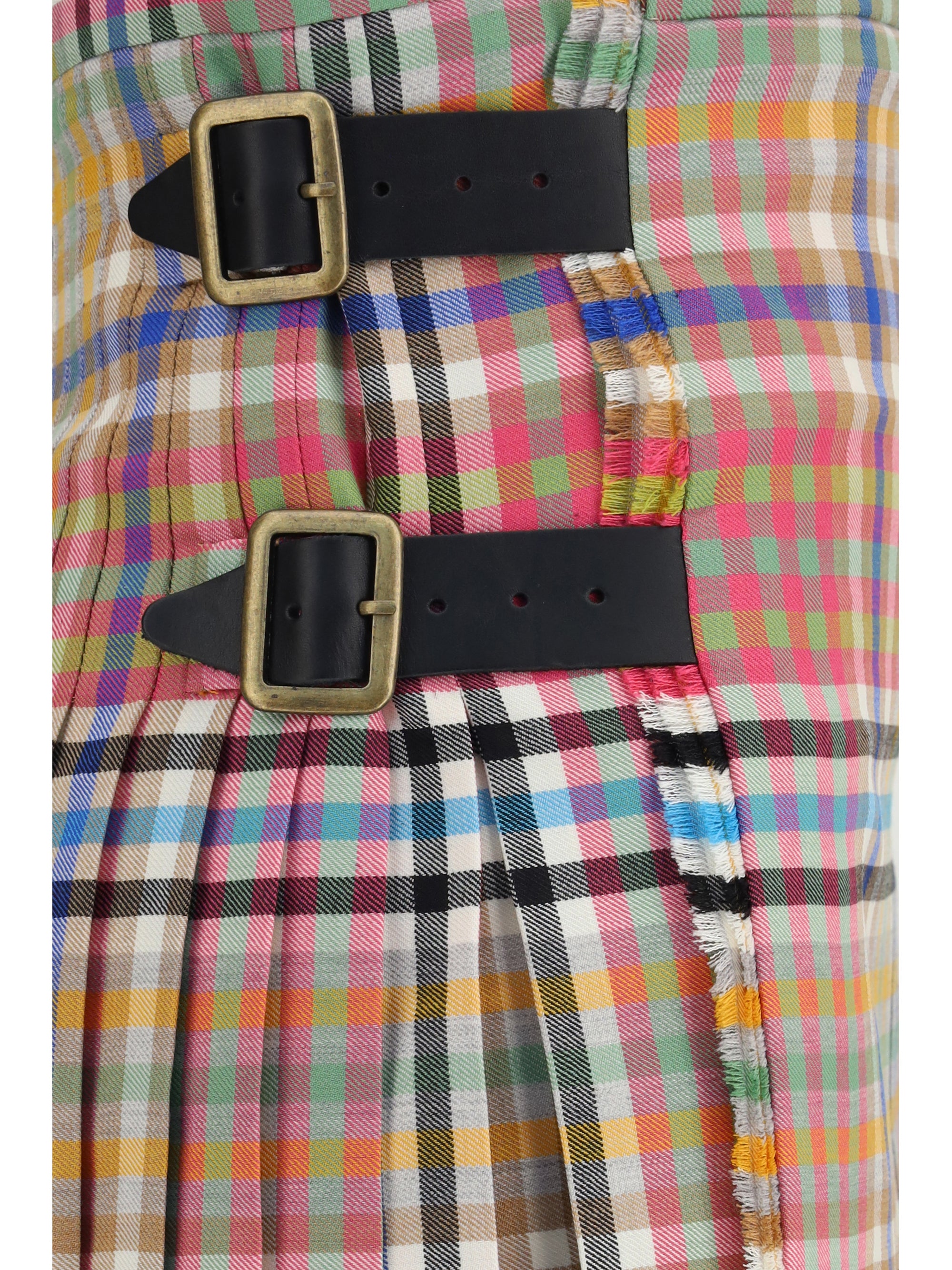heather check mini kilt