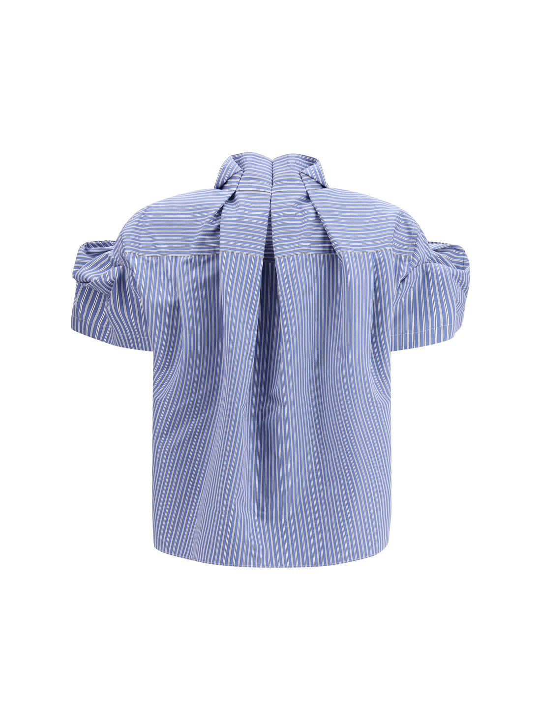 SACAI 1 striped poplin shirt