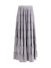 FORTE_FORTE I draped habotai silk skirt